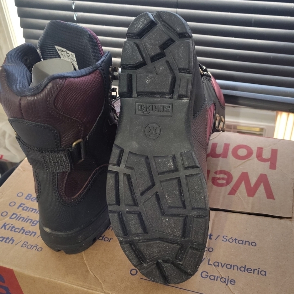Sumikko Venus Men's Boots Size 8.5 Burgundy Black No box - Picture 4 of 4
